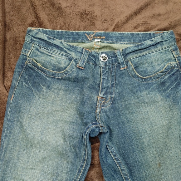 Bebe Kayla Chainmail Label Jeans size 29 - Picture 4 of 7